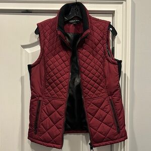 Burgundy Quilted Vest